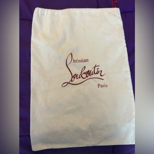 Christian Louboutin off-white dust bag
